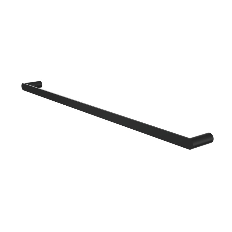 Circle 800mm Single Towel Rail - Matte Black