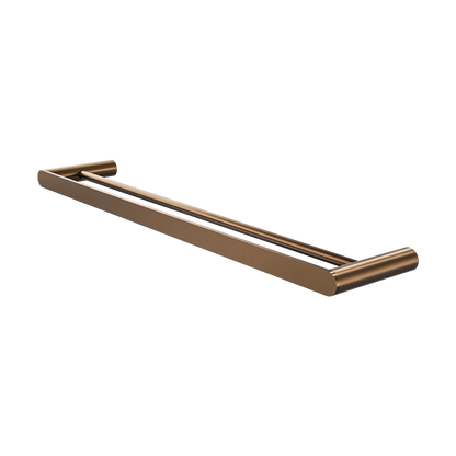 Circle 600mm Double Towel Rail - Aged Bronze