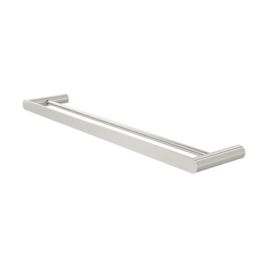 Circle 600mm Double Towel Rail - Brushed Nickel