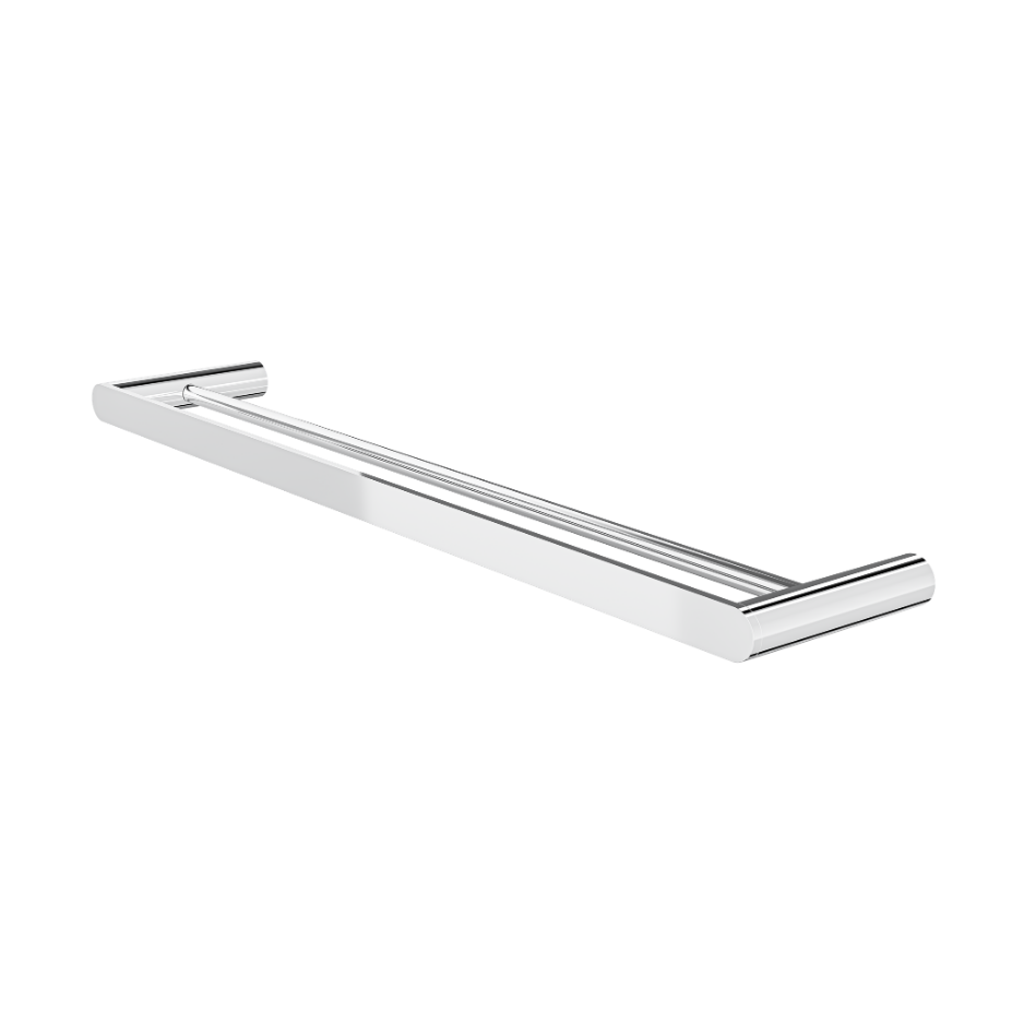 Circle 600mm Double Towel Rail - Chrome