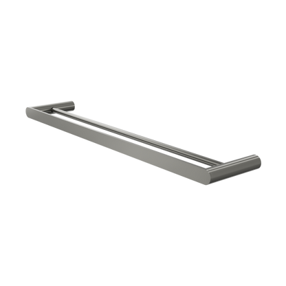 Circle 600mm Double Towel Rail - Gunmetal