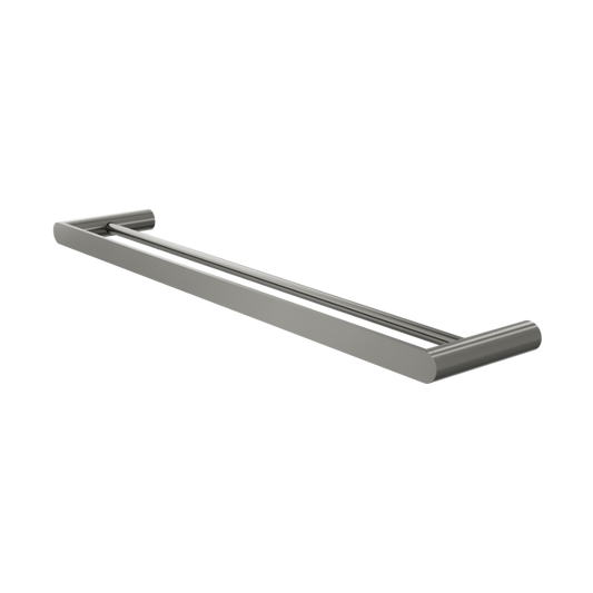 Circle 600mm Double Towel Rail - Gunmetal