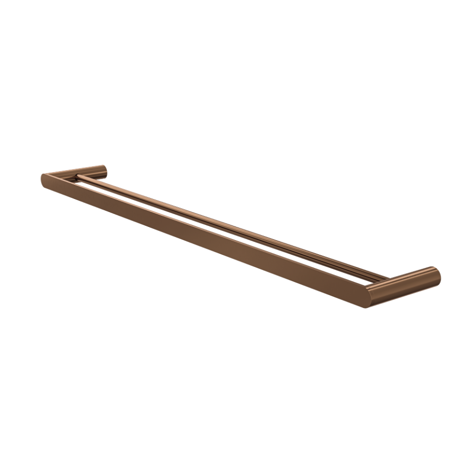 Circle 800mm Double Towel Rail - Aged Bronze
