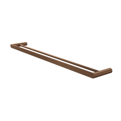 Circle 800mm Double Towel Rail - Aged Bronze