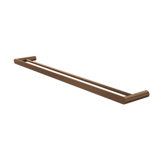 Circle 800mm Double Towel Rail - Aged Bronze