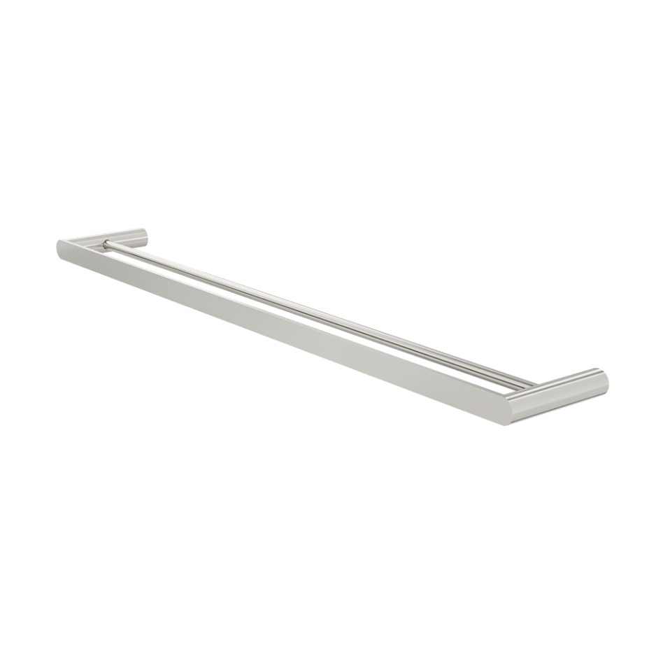 Circle 800mm Double Towel Rail - Brushed Nickel