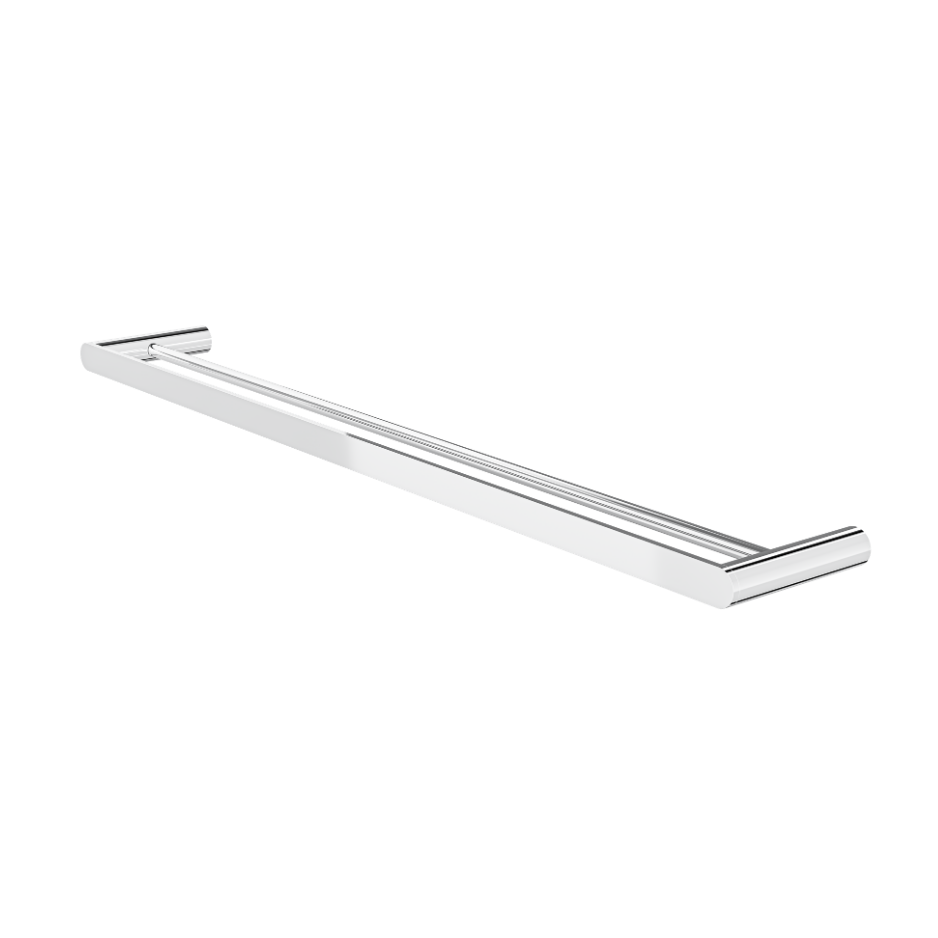 Circle 800mm Double Towel Rail - Chrome