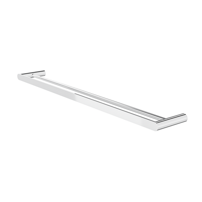 Circle 800mm Double Towel Rail - Chrome