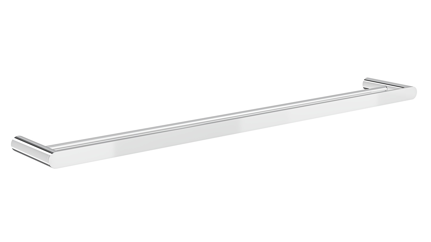 Circle 800mm Double Towel Rail - Chrome