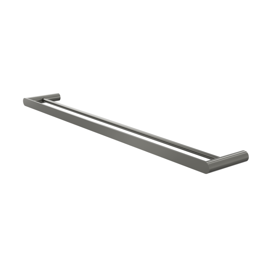 Circle 800mm Double Towel Rail - Gunmetal