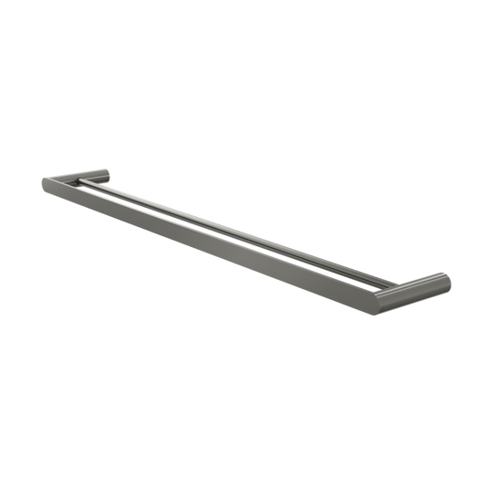 Circle 800mm Double Towel Rail - Gunmetal