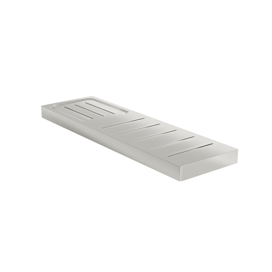 Circle Metal Shelf with Soap Dish - Brushed Nickel