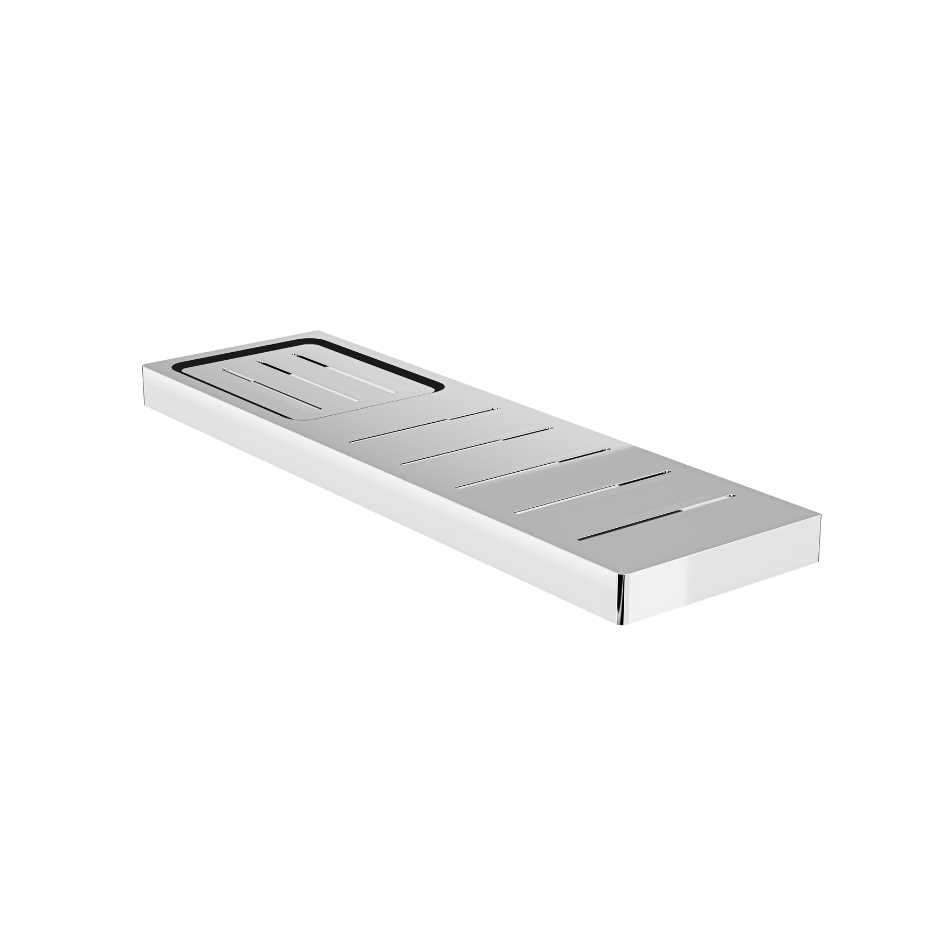 Circle Metal Shelf with Soap Dish - Chrome