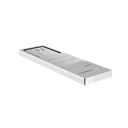 Circle Metal Shelf with Soap Dish - Chrome