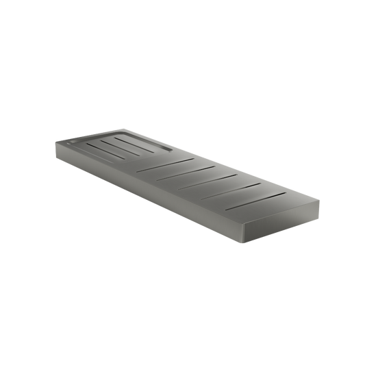Circle Metal Shelf with Soap Dish - Gunmetal