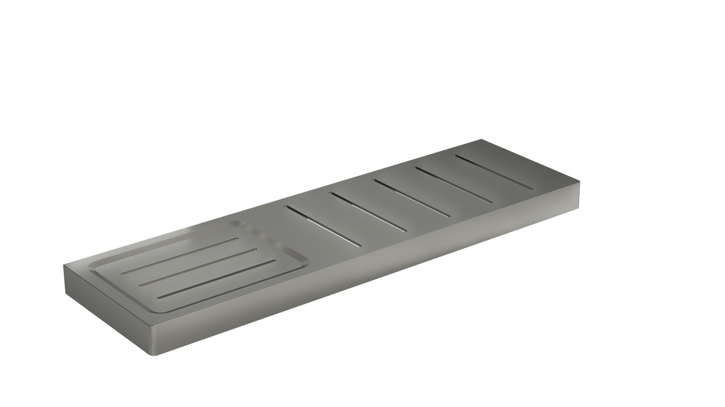 Circle Metal Shelf with Soap Dish - Gunmetal