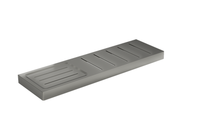 Circle Metal Shelf with Soap Dish - Gunmetal