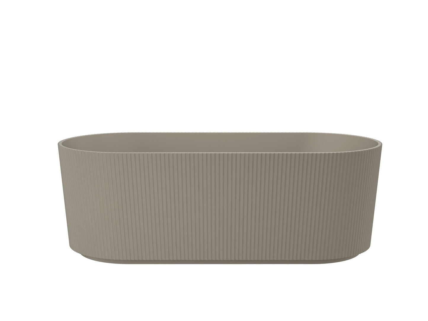 Cleo 1700mm Freestanding Bath - Warm Grey