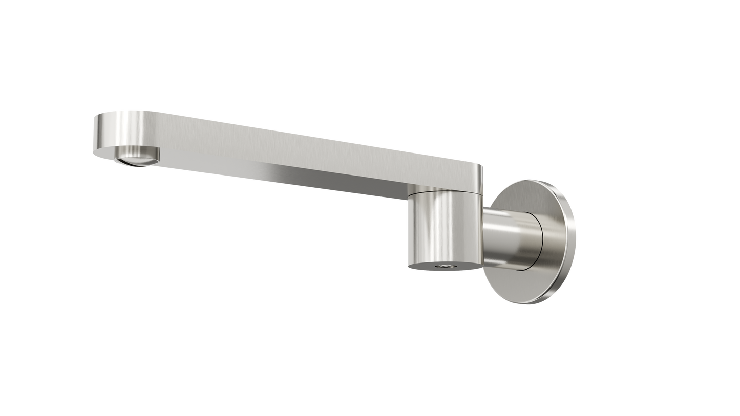Corsica S2 Swivel Wall Bath Spout - Brushed Nickel