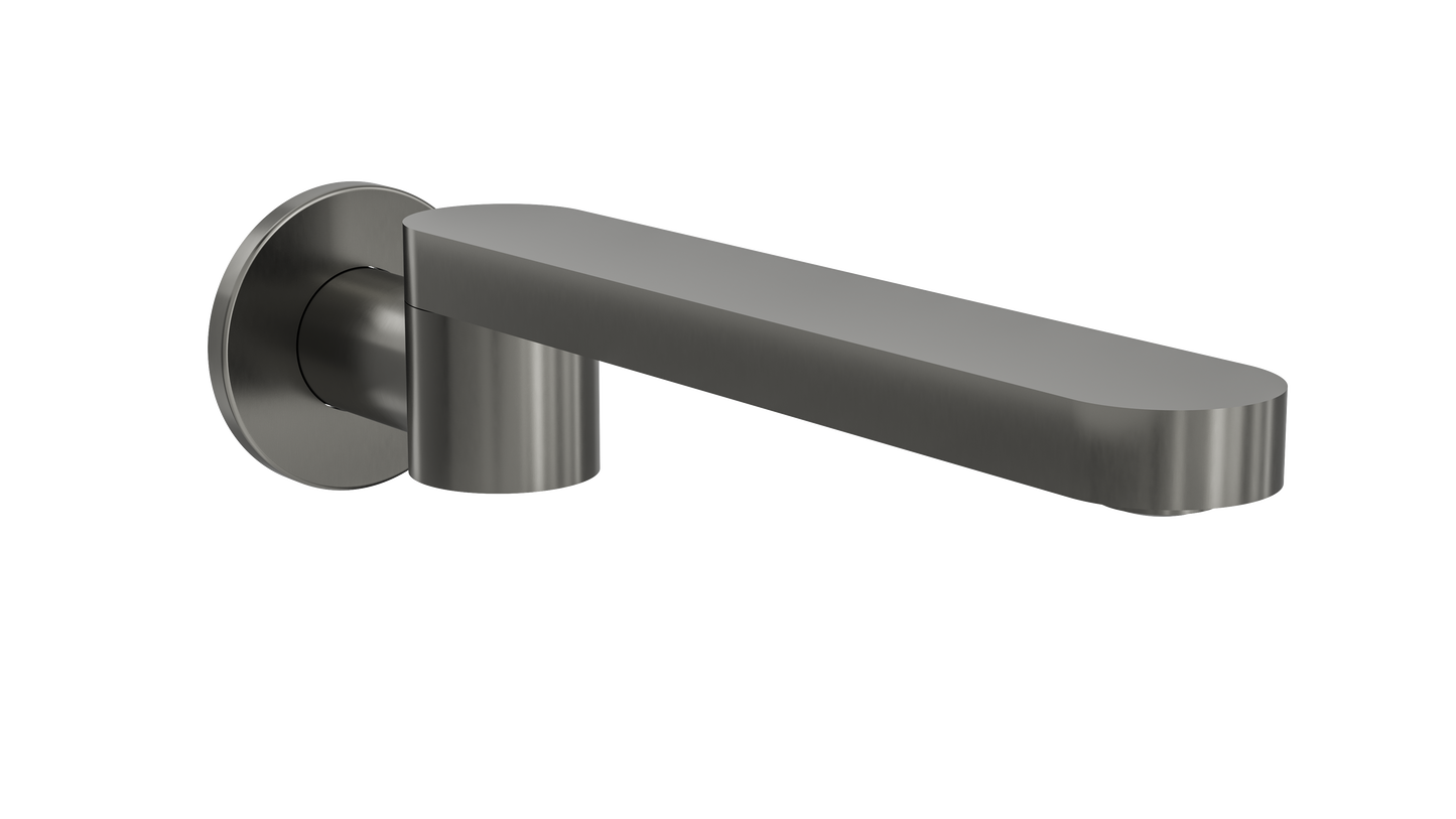 Corsica S2 Swivel Wall Bath Spout - Gunmetal