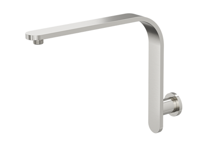 Corsica Flat Upswept Wall Shower Arm - Brushed Nickel