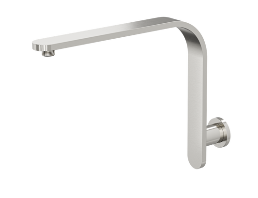 Corsica Flat Upswept Wall Shower Arm - Brushed Nickel