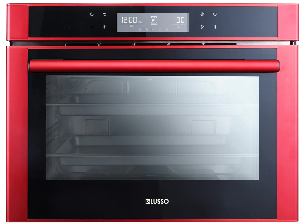 28L Red Freestanding Combi Steam Oven - Steam, Grill, Bake, Top reservoir