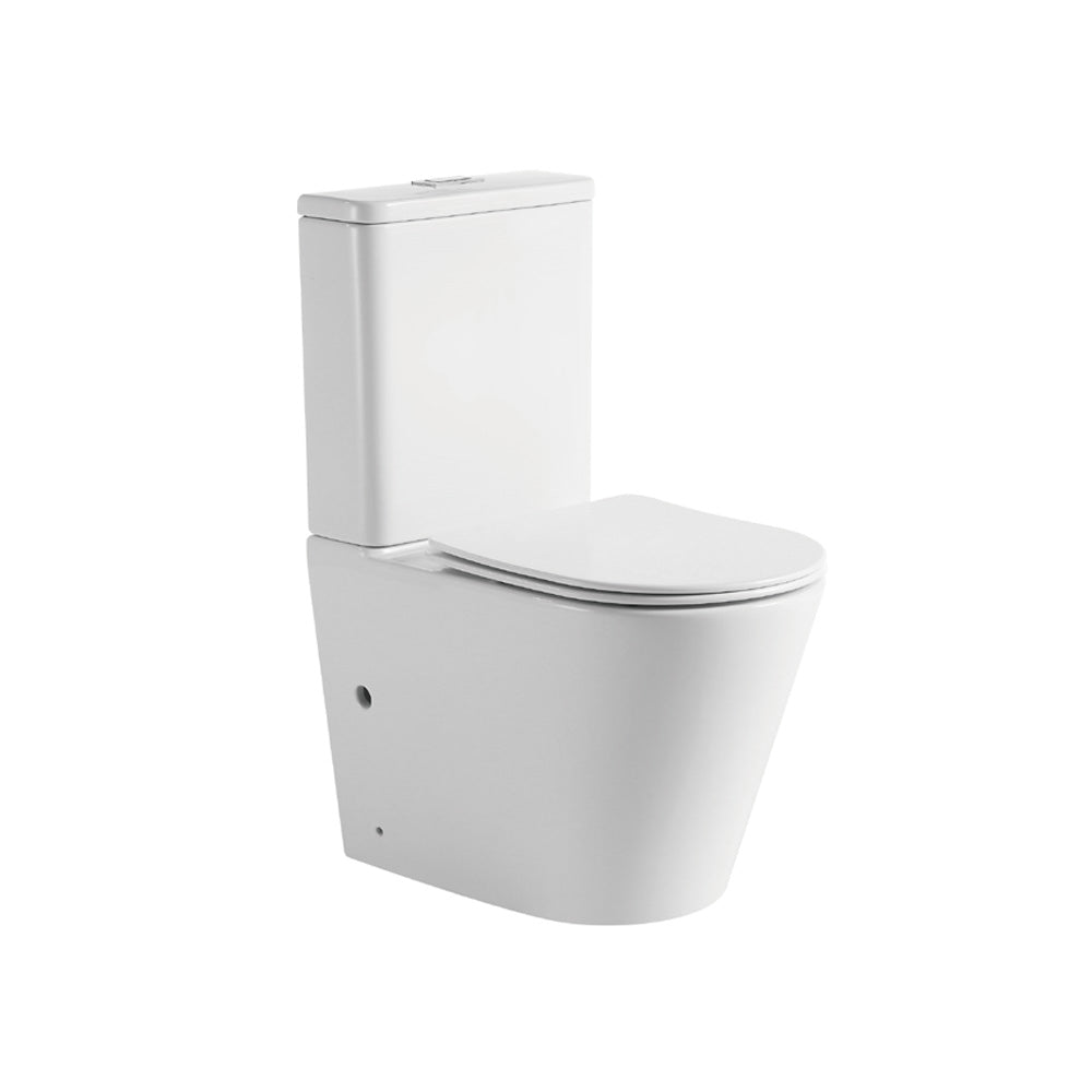 Rola Short Projection White Toilet Suite