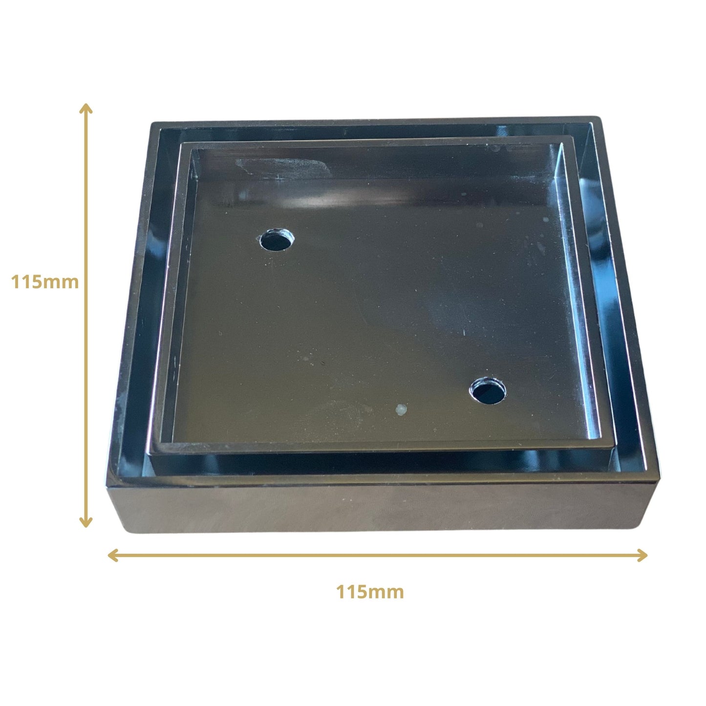 Chrome Smart Tile Insert Floor Waste Shower Grate Drain (88mm outlet)