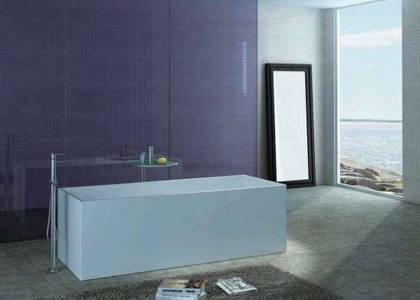 1700mm Pietra Bianca - Cube Freestanding Bathtub