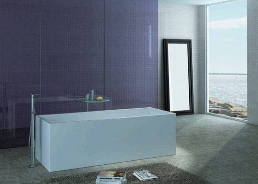 1700mm Pietra Bianca - Cube Freestanding Bathtub