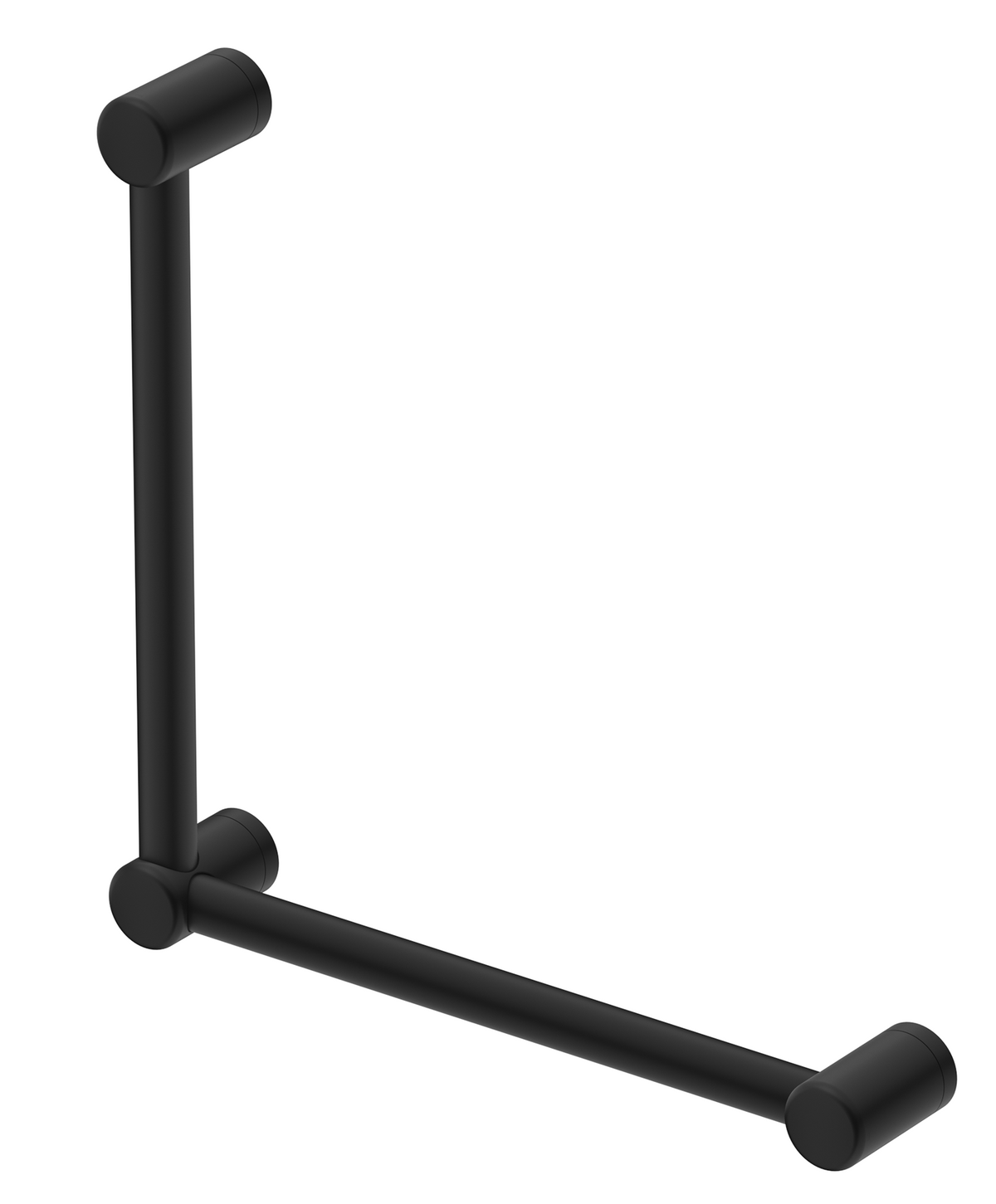 DDA 450x450mm - 90 Degree Grab Rail - Black