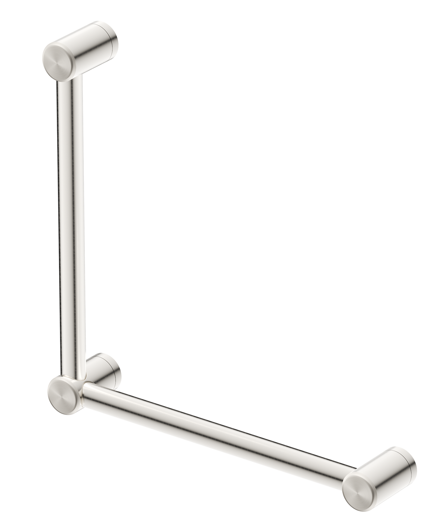 DDA 450x450mm - 90 Degree Grab Rail - Brushed Nickel