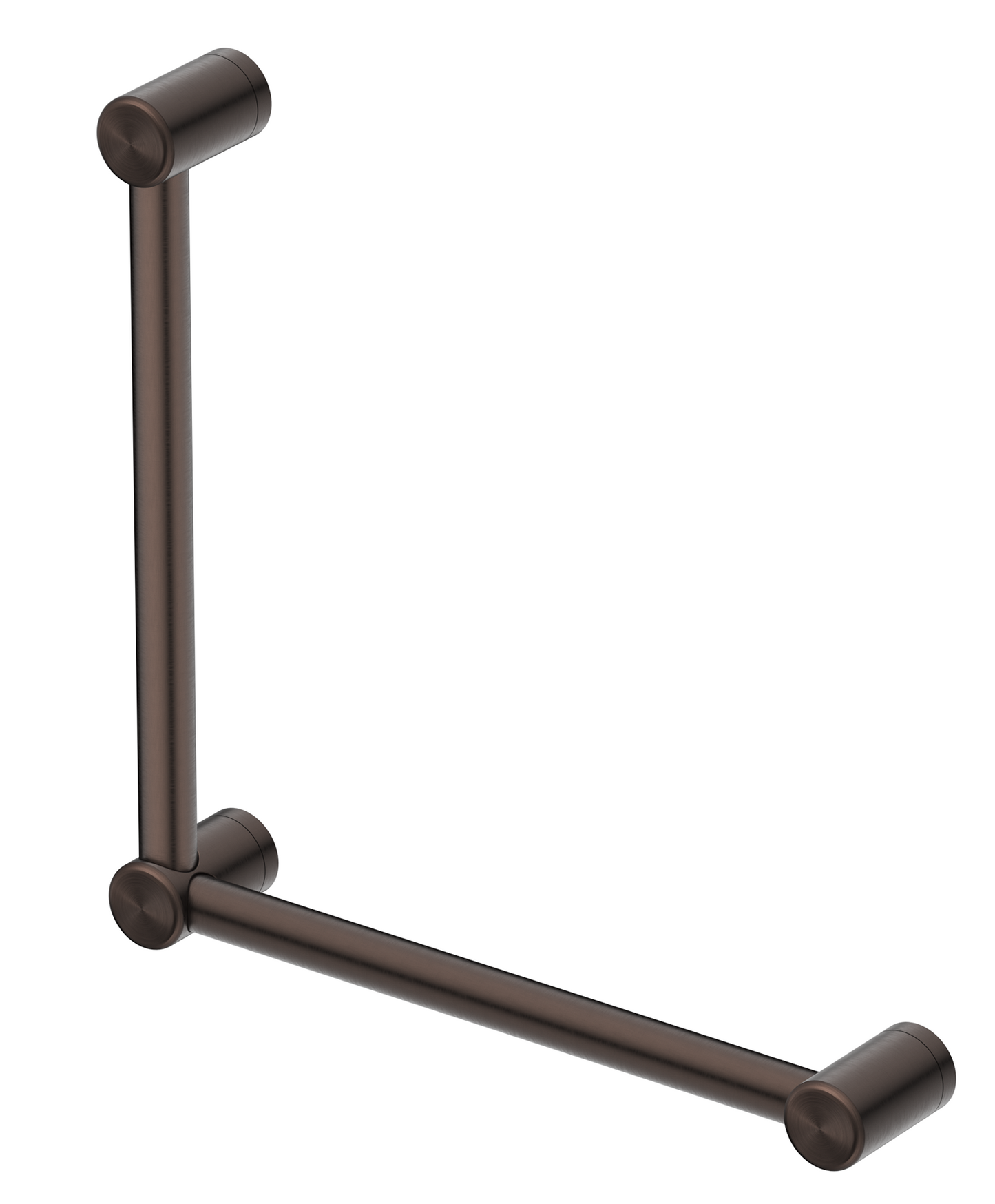 DDA 450x450mm - 90 Degree Grab Rail - Dusk Bronze