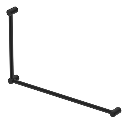 DDA 600x1000mm - 90 Degree Grab Rail - Black