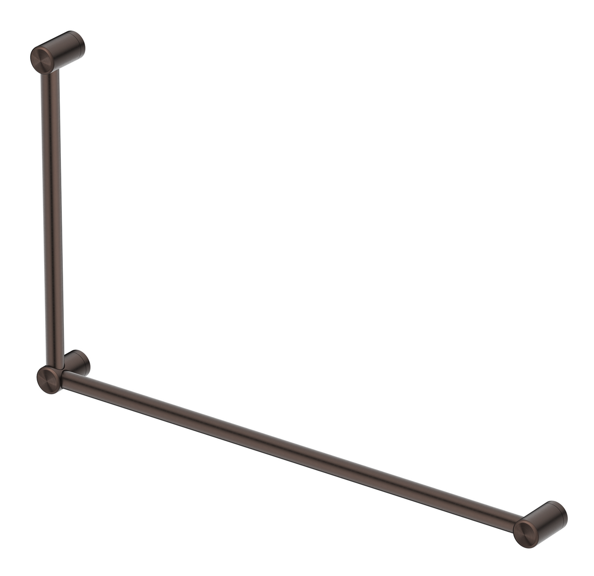 DDA 600x1000mm - 90 Degree Grab Rail - Dusk Bronze