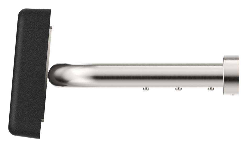 DDA Backrest - Black Cushion - Brushed Nickel (BOM)
