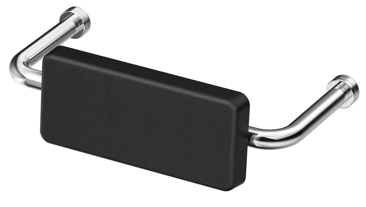 DDA Backrest - Black Cushion - Chrome (BOM)