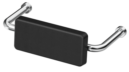 DDA Backrest - Black Cushion - Chrome (BOM)