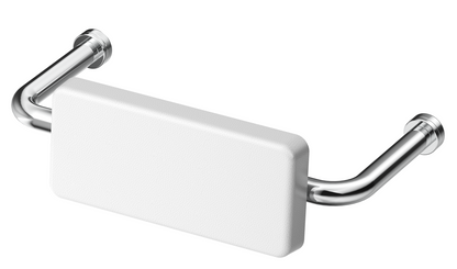DDA Backrest - White Cushion - Chrome (BOM)