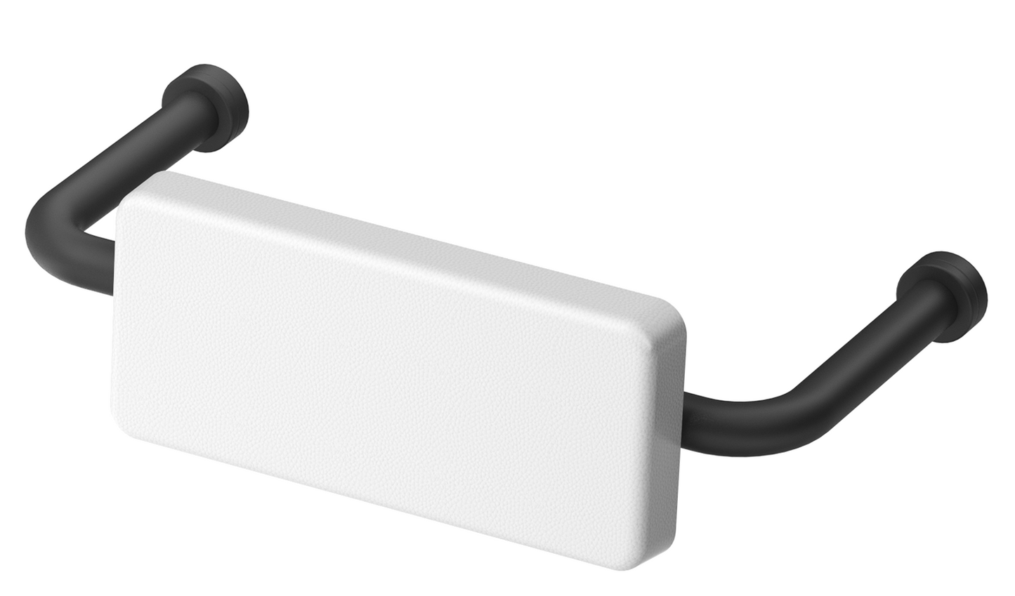 DDA Backrest - White Cushion - Black (BOM)