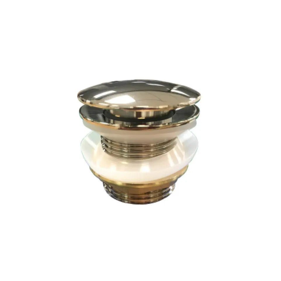 40mm Bathtub Pop Up Waste - Yellow Gold