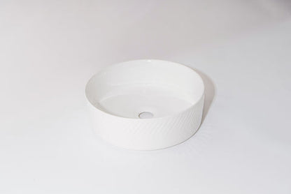365*365*120mm Gloss White with Arrow Design Above Counter Basin