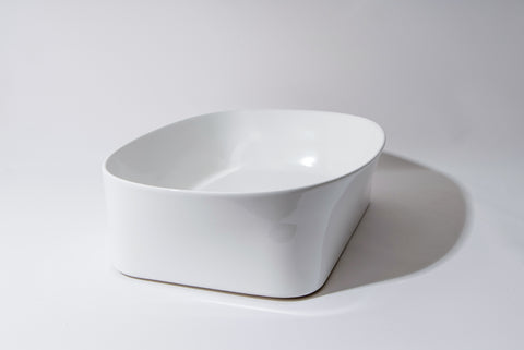 500*360*140mm Gloss White Above Counter Basin