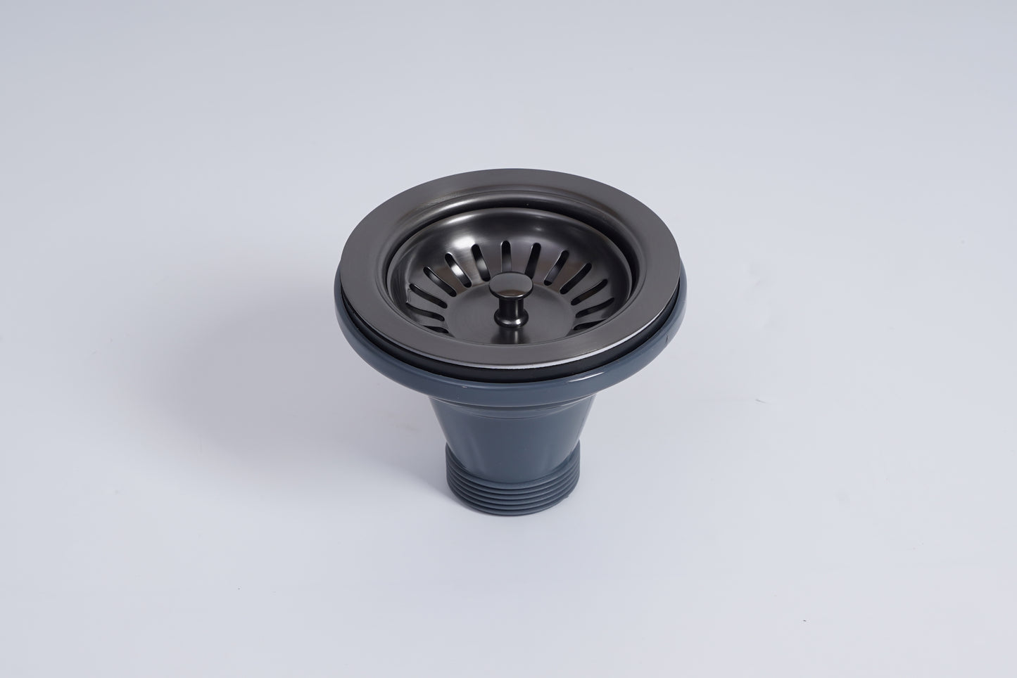 Stainless Steel Basket Waste for Fireclay Sinks - Matte Black