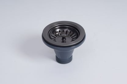 Stainless Steel Basket Waste for Fireclay Sinks - Matte Black