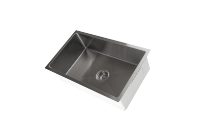 750mm Stainless Steel Kitchen Sink - Single Bowl - Gun Metal