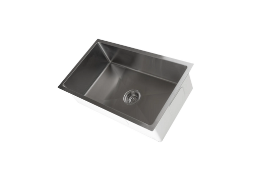 750mm Stainless Steel Kitchen Sink - Single Bowl - Gun Metal