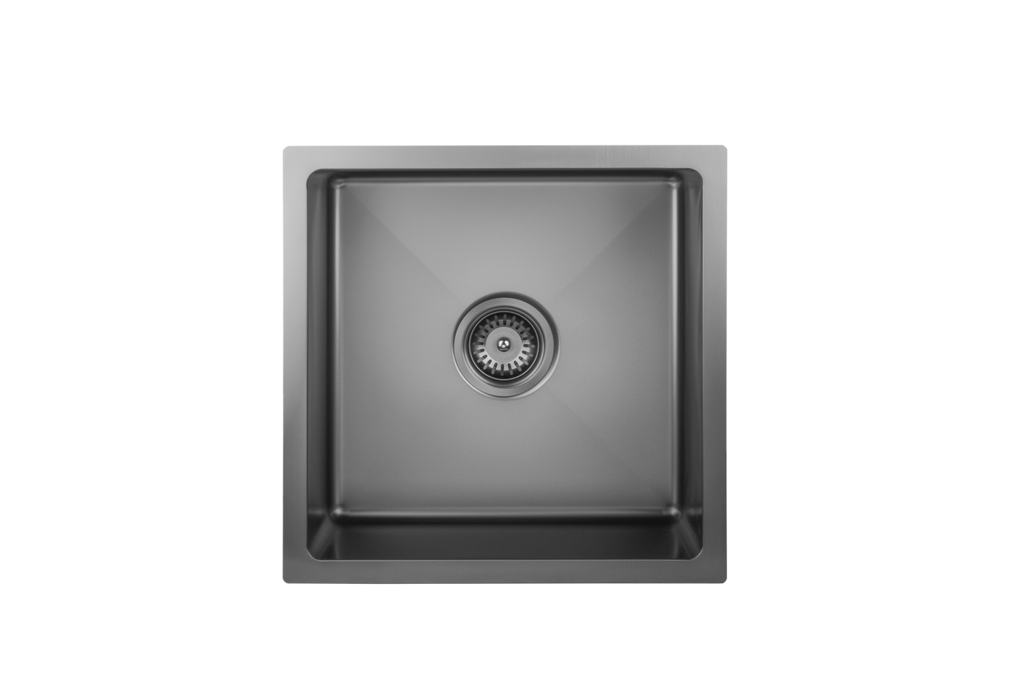 450mm Stainless Steel Kitchen Sink - Single Bowl - Gun Metal