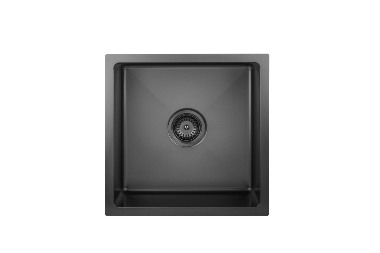 450mm Stainless Steel Kitchen Sink - Single Bowl - Matte Black